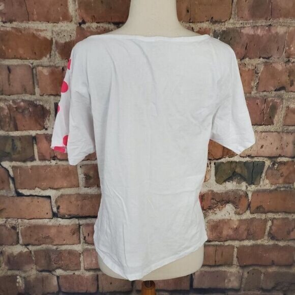 DISNEY Mickey Mouse Short Sleeve Tee shirt Polka Dot M - Picture 4 of 6